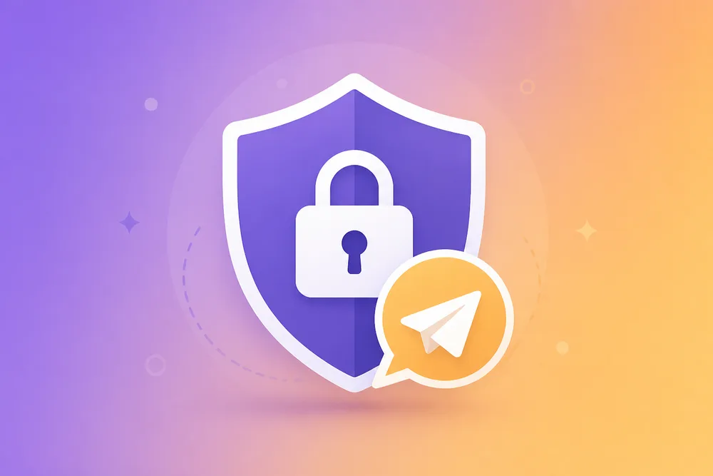Sơ đồ minh hoạ bảo mật Telegram tiếng Việt